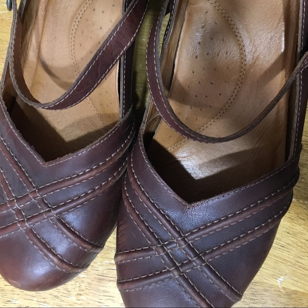 Dansko Brown leather heels